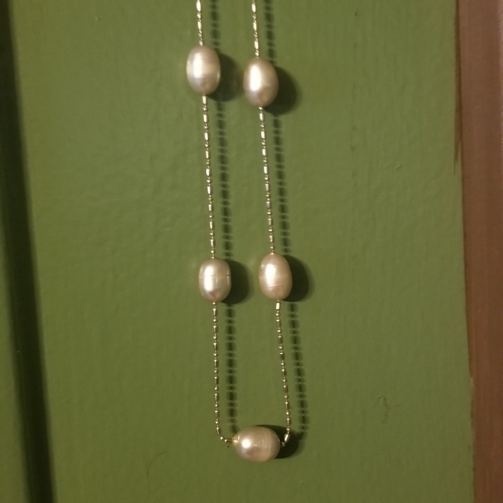 Gray Pearl Necklace